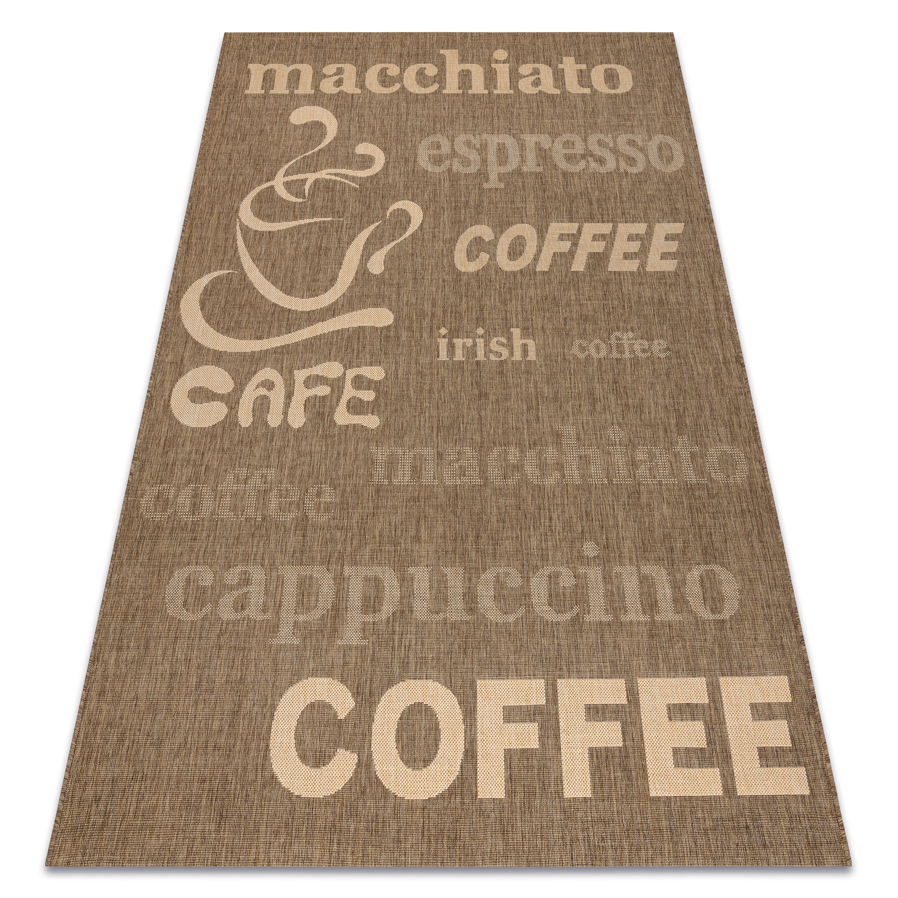 DYWAN SZNURKOWY SIZAL FLOORLUX 20221 coffee / mais brązowy 240x330 cm