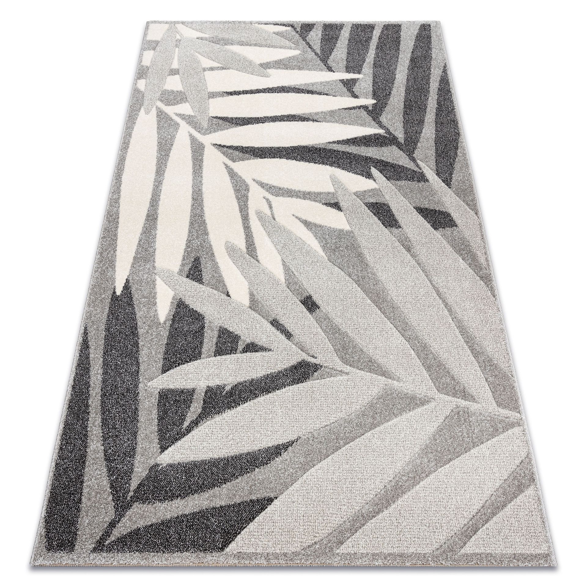 Dywan FEEL 1827/16811 LIŚCIE szary / krem beżowy 140x190 cm