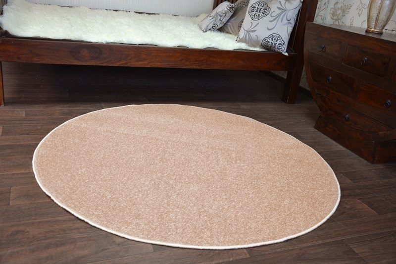 DYWAN koło ETON beż beżowy koło 150 cm
