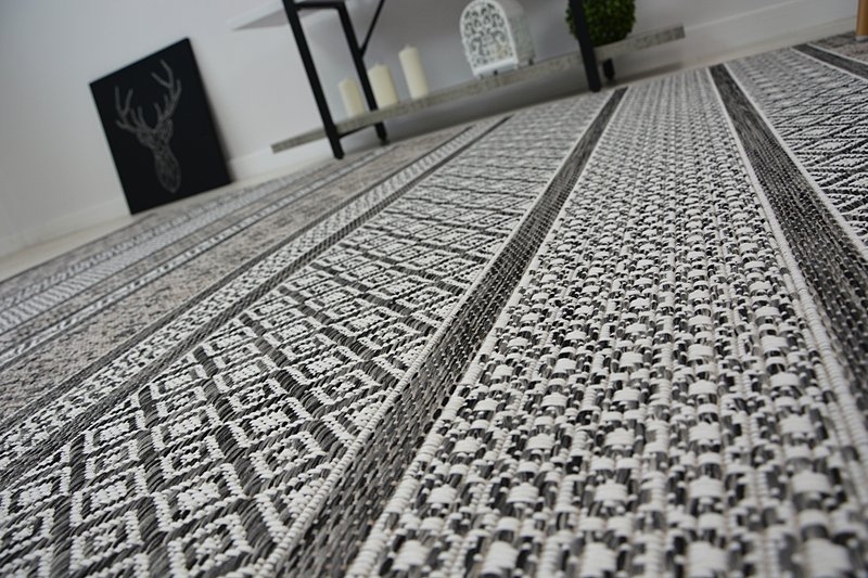 Dywan SZNURKOWY SIZAL LOFT 21118 BOHO kość słoniowa/srebrny/ szary 140x200 cm