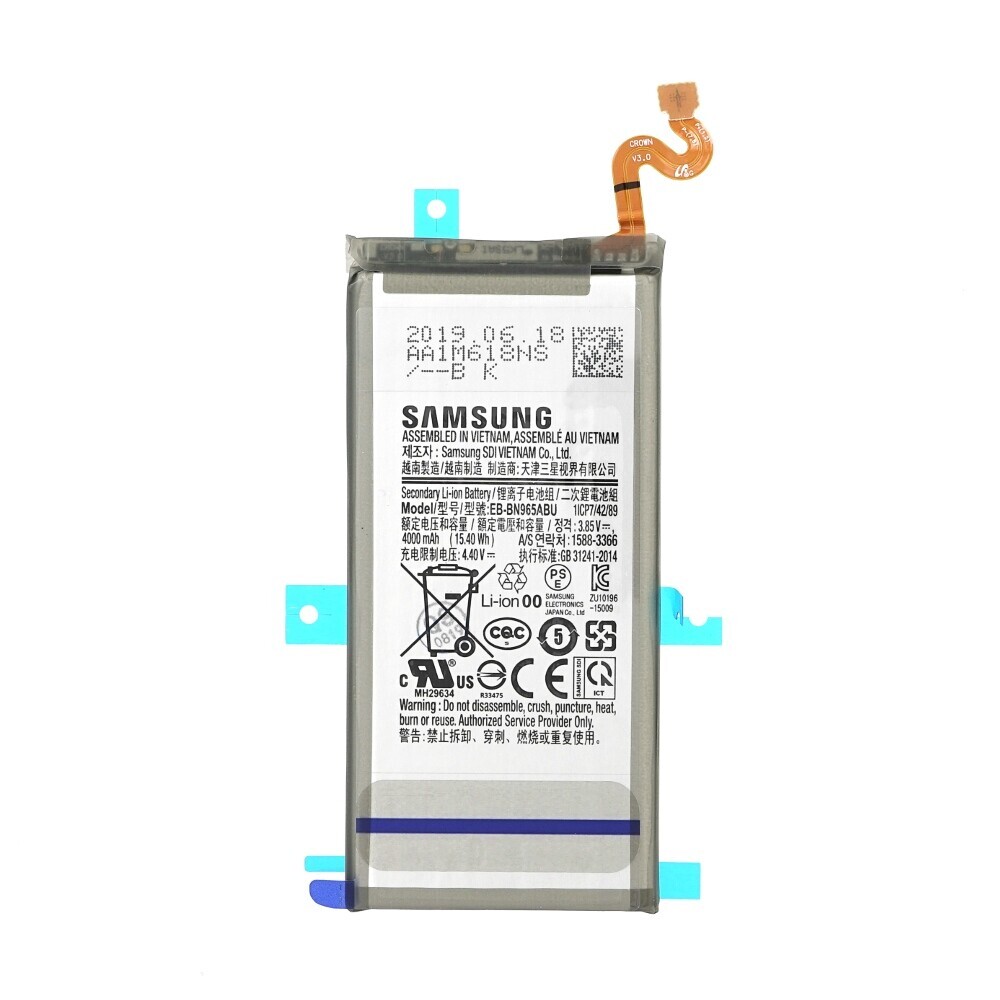 Oryginalna bateria EB-BN965ABU do Samsung Galaxy Note 9 N960F, 4000 mAh, GH82-17562A