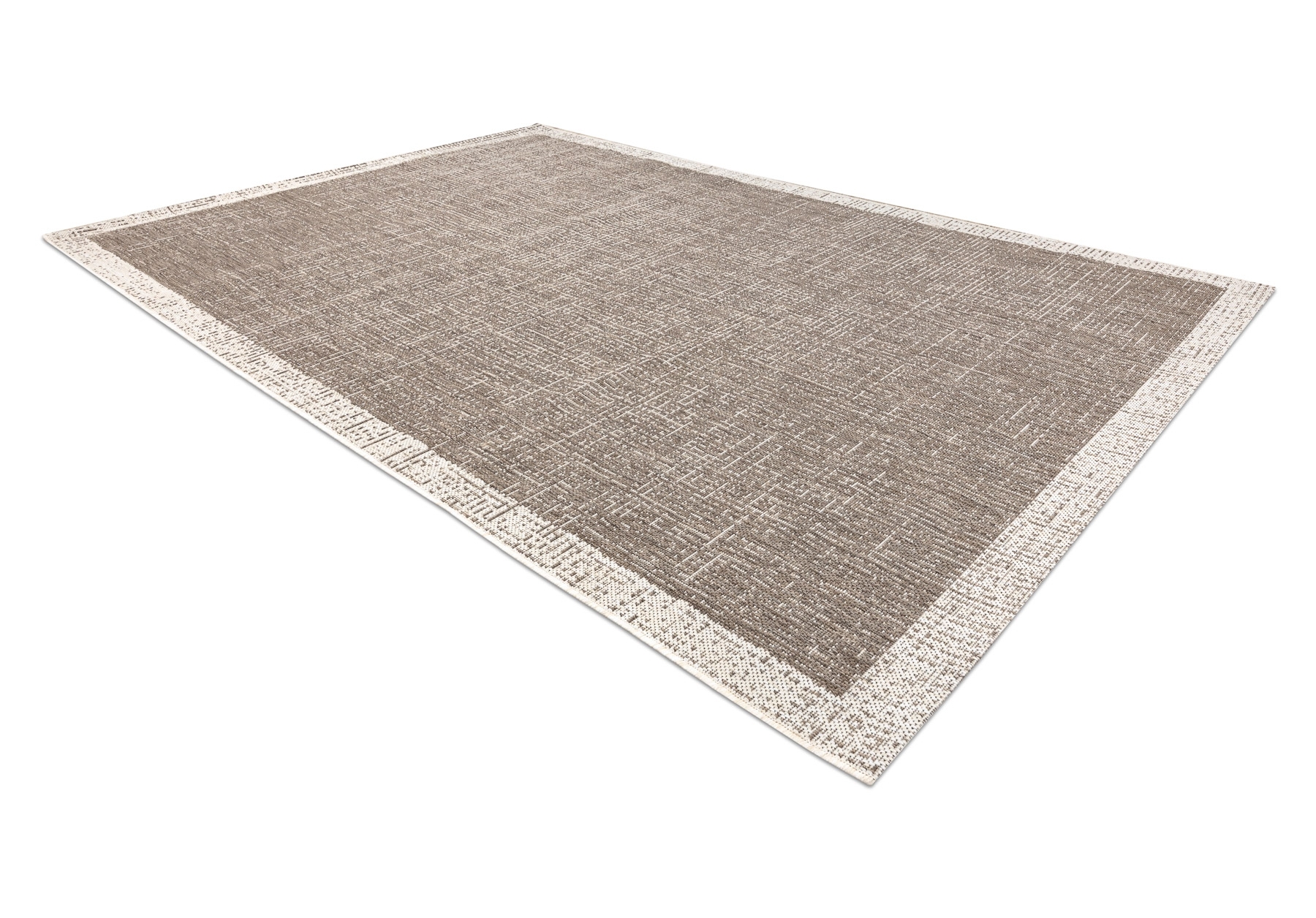 DYWAN SZNURKOWY SIZAL FLOORLUX 20401 Ramka taupe / szampański beżowy 200x290 cm