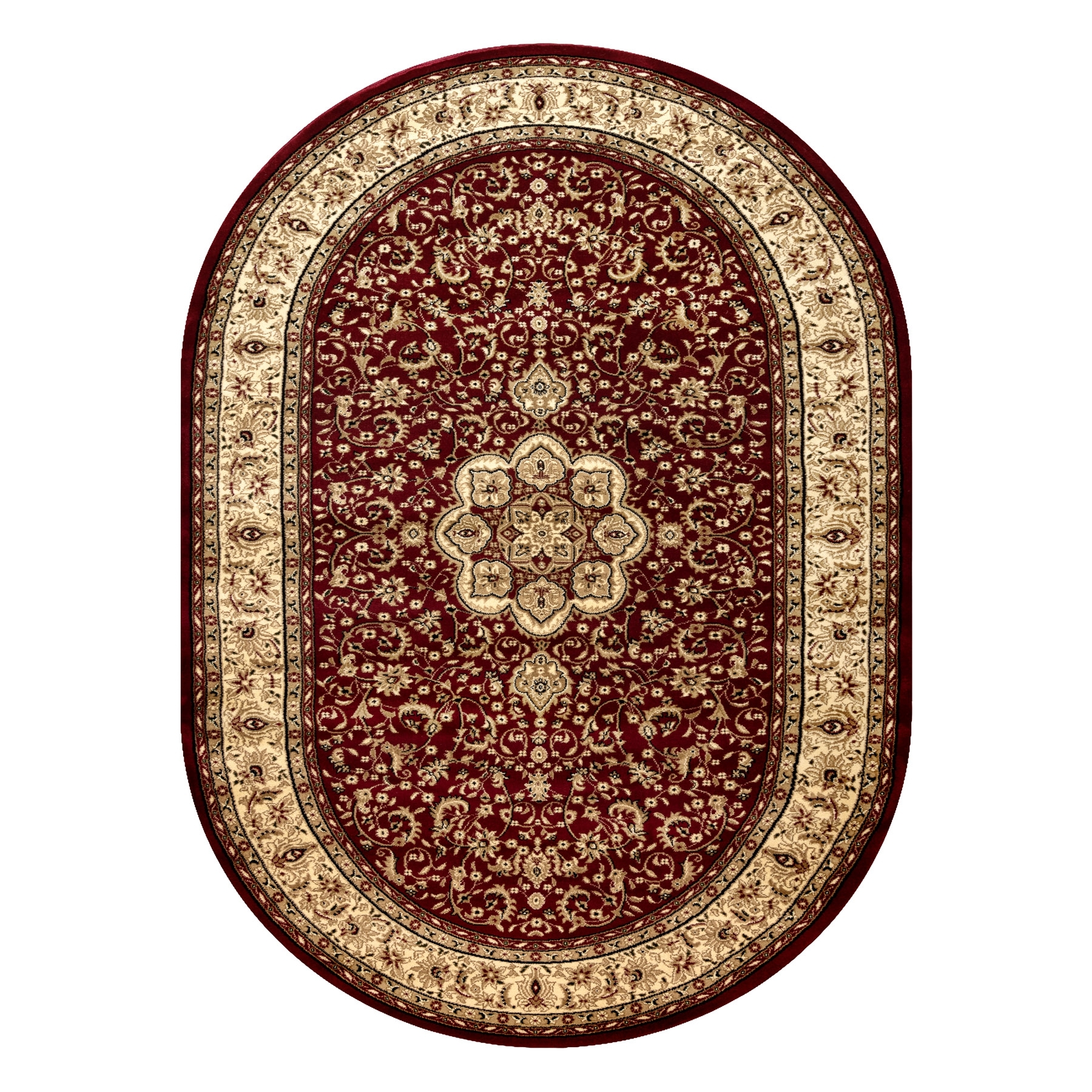 Dywan ROYAL ADR owal wzór 521 bordo czerwony 100x180 cm