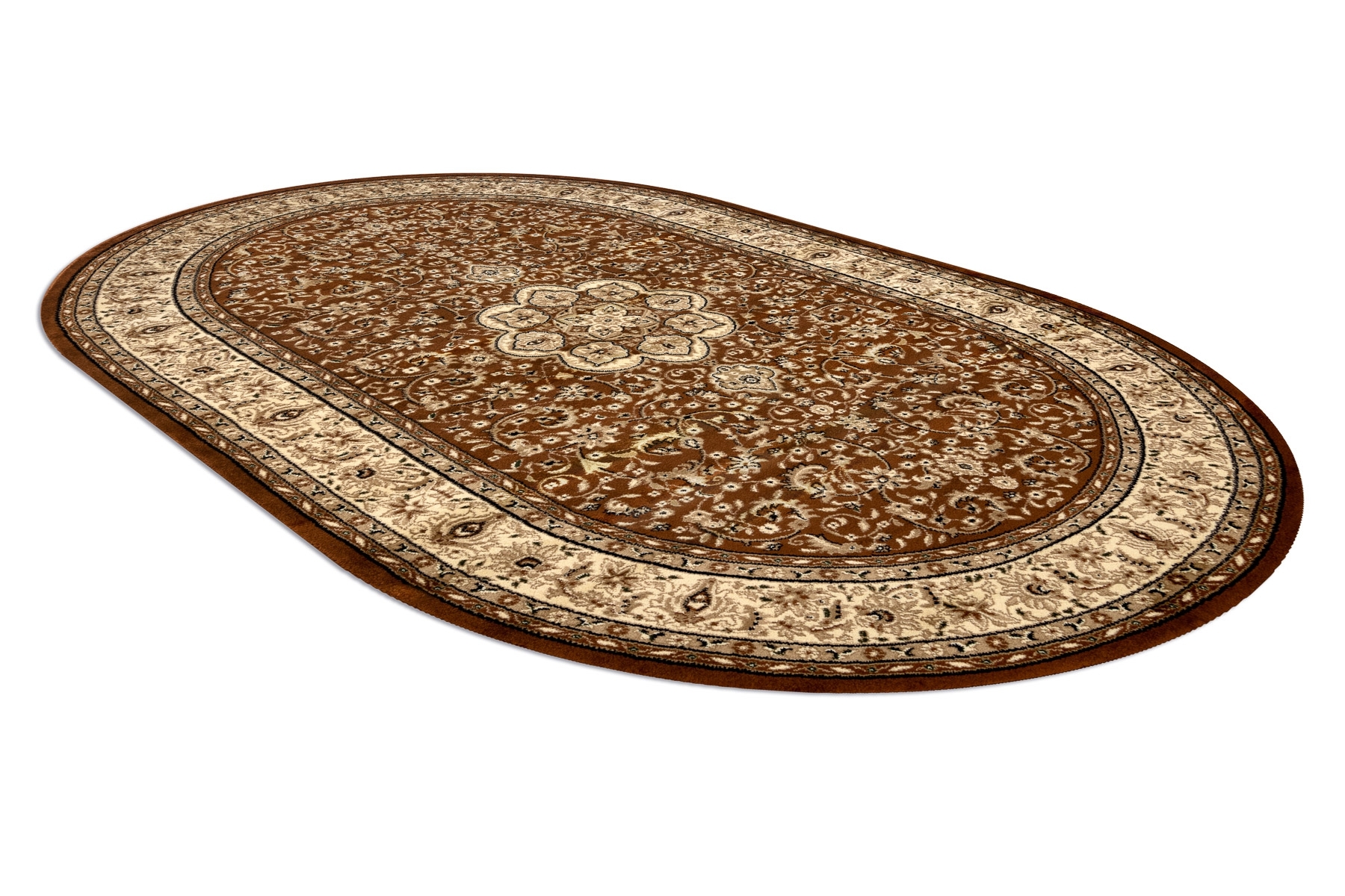 Dywan ROYAL ADR owal wzór 521 brązowy 150x250 cm