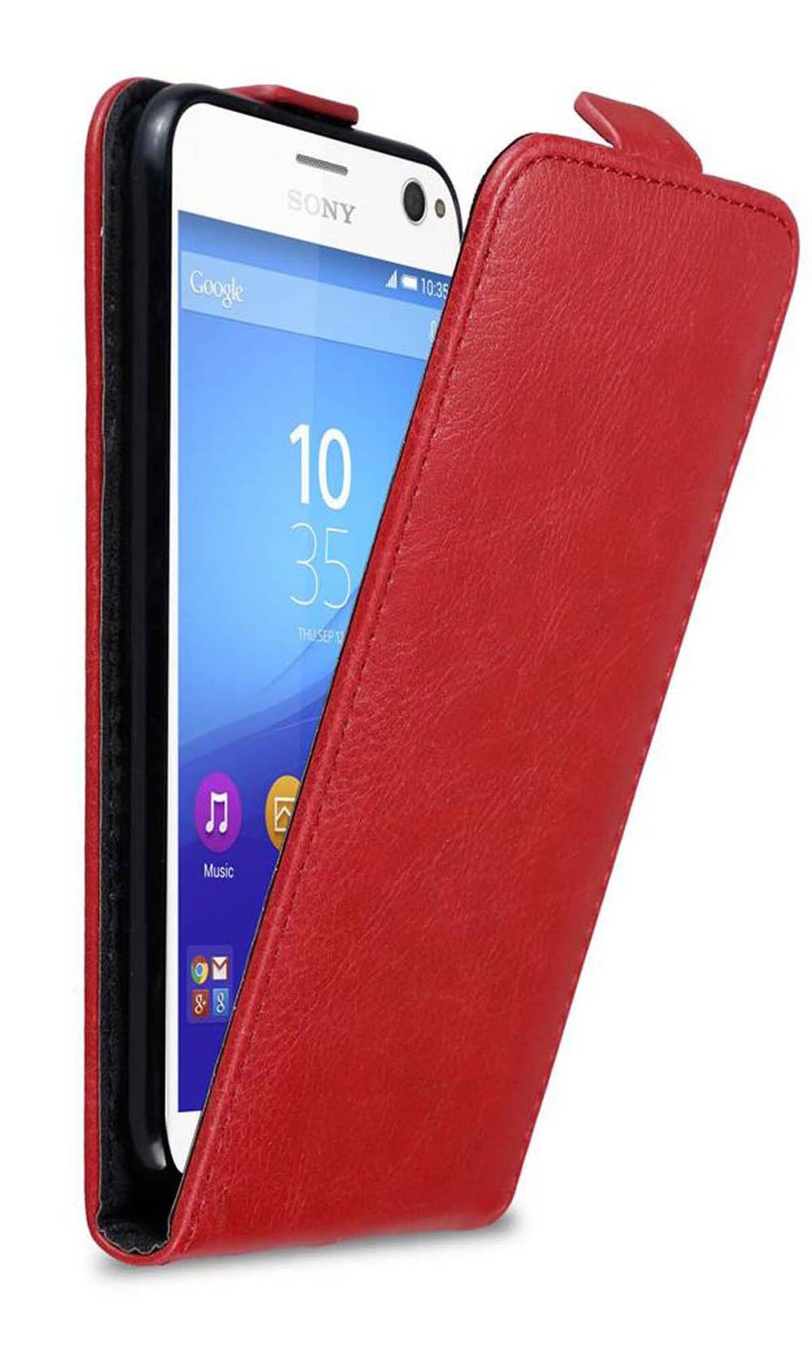 Etui ochronne Cadorabo do Sony Xperia C4 w kolorze czerwonym Etui z klapką na telefon komórkowy Etui Cover