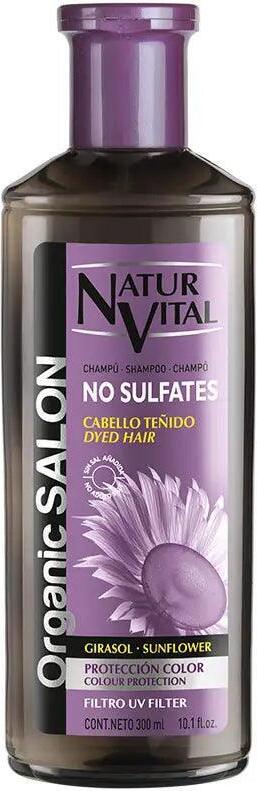 NaturVital Organiczny szampon salonowy do włosów farbowanych, 300ml