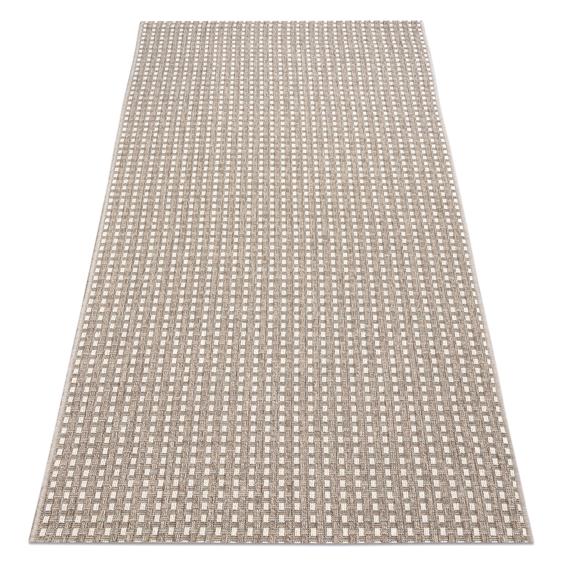 Dywan, Chodnik SZNURKOWY SIZAL BOHO 39003363 Linie beż beżowy 80x200 cm