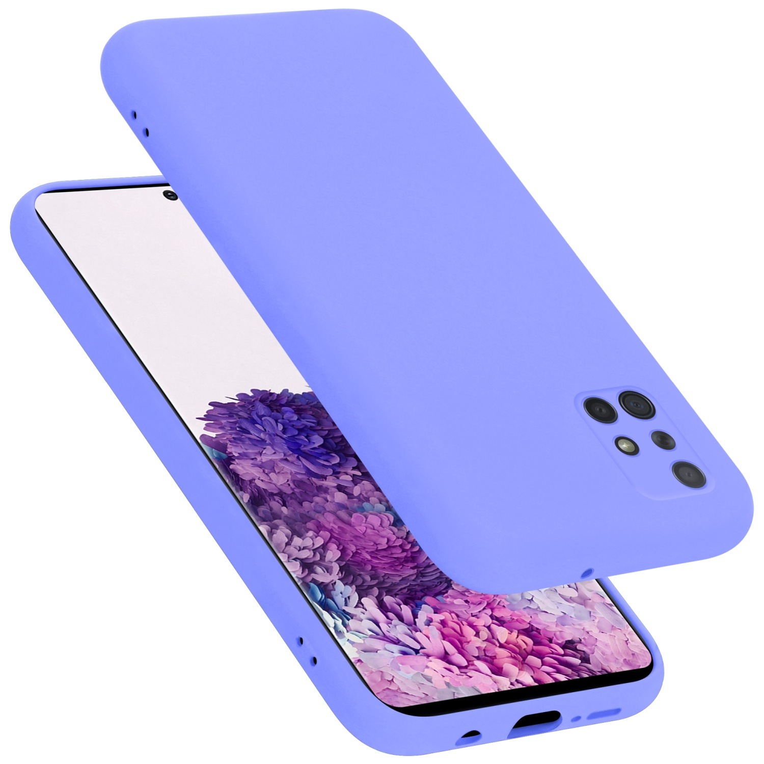 Etui ochronne Cadorabo do Samsung Galaxy A71 4G w kolorze fioletowym Etui na telefon komórkowy Pokrowiec TPU Etui