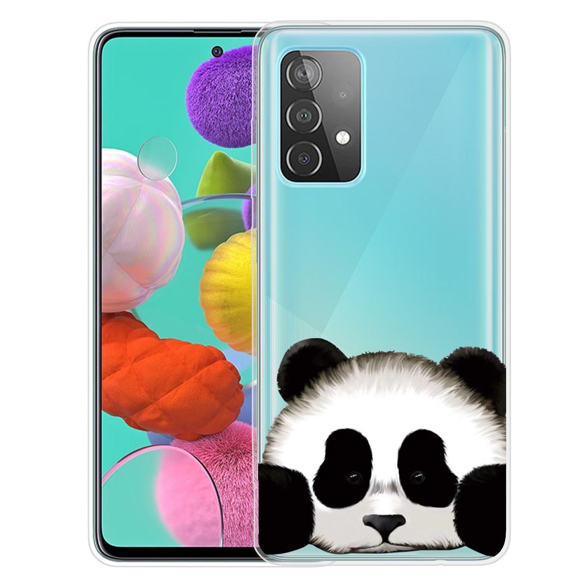 Pokrowiec König Design kompatybilny z Samsung Galaxy A72 5G - plastikowe, miękkie etui na telefon - przezroczyste etui na telefon
