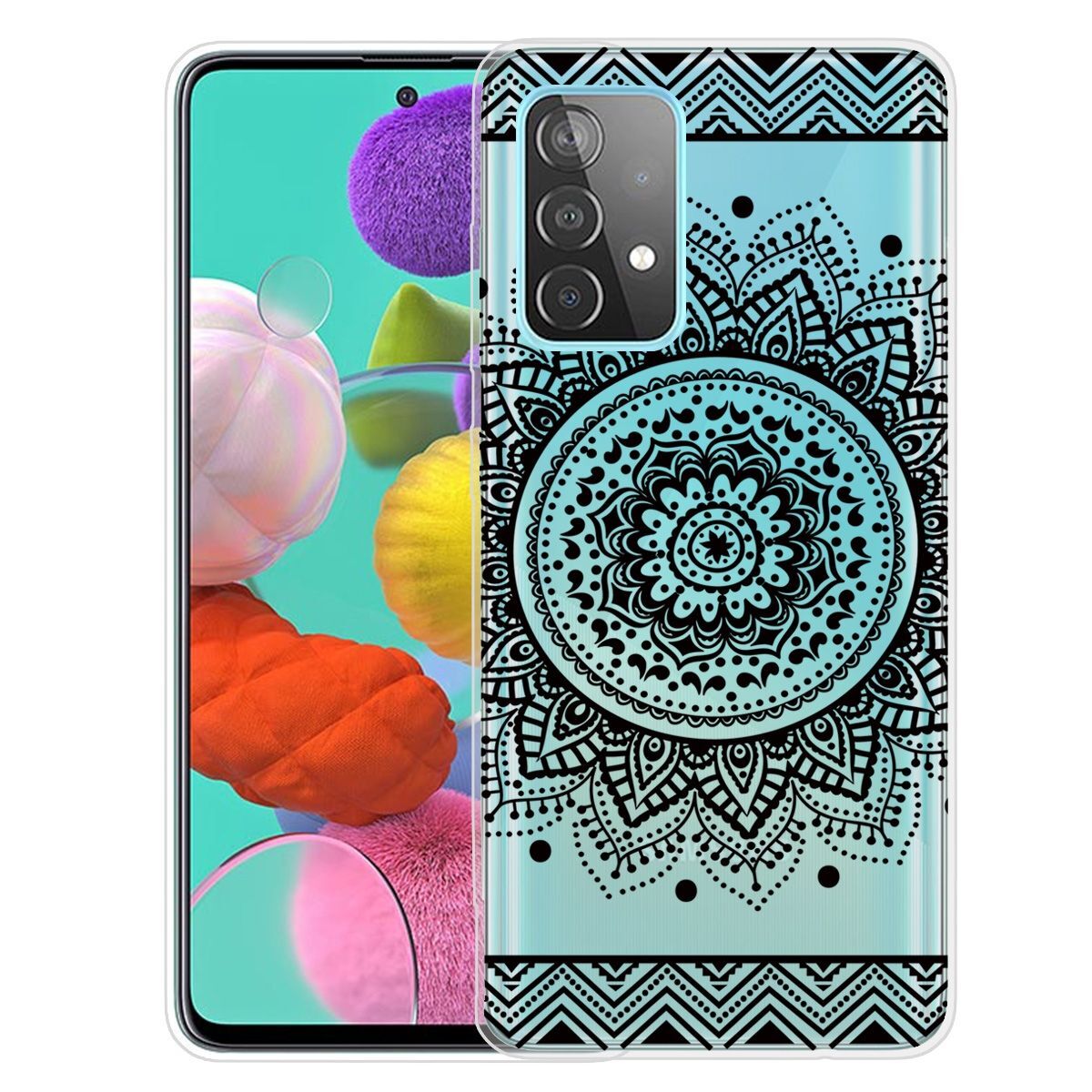 Pokrowiec König Design kompatybilny z Samsung Galaxy A72 5G - plastikowe, miękkie etui na telefon - przezroczyste etui na telefon