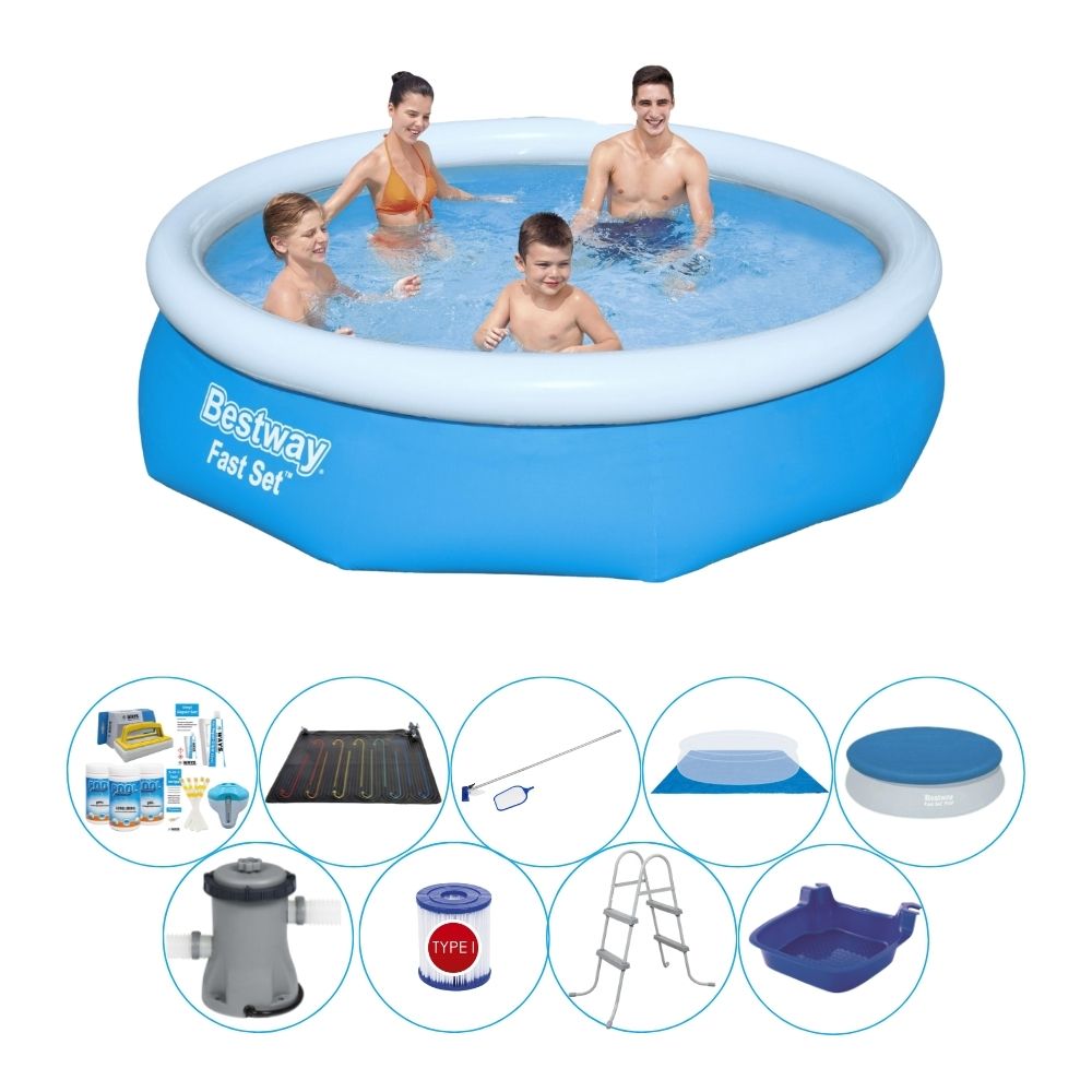 Bestway Fast Set 305x76 cm okrągły - Basen z akcesoriami