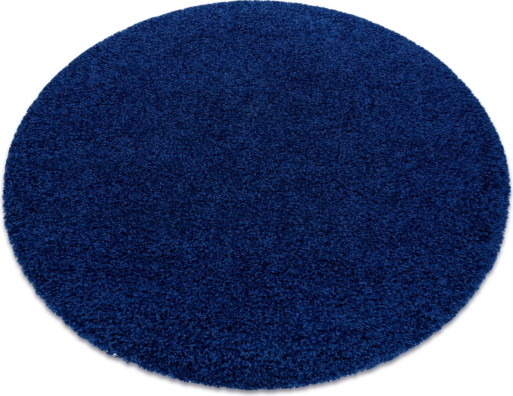 Dywan SOFFI koło shaggy 5cm granat niebieski koło 100 cm
