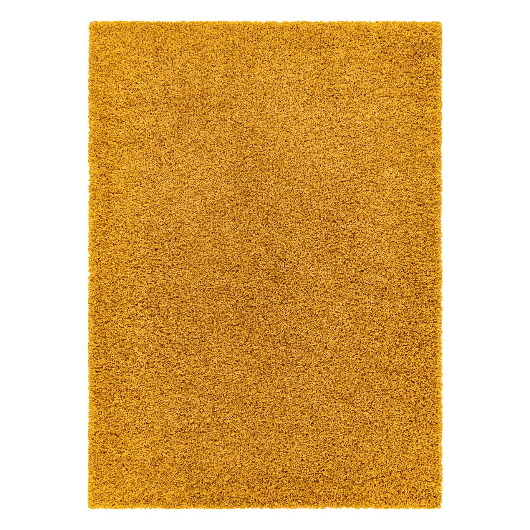 Dywan SOFFI shaggy 5cm złoty żółty 80x150 cm