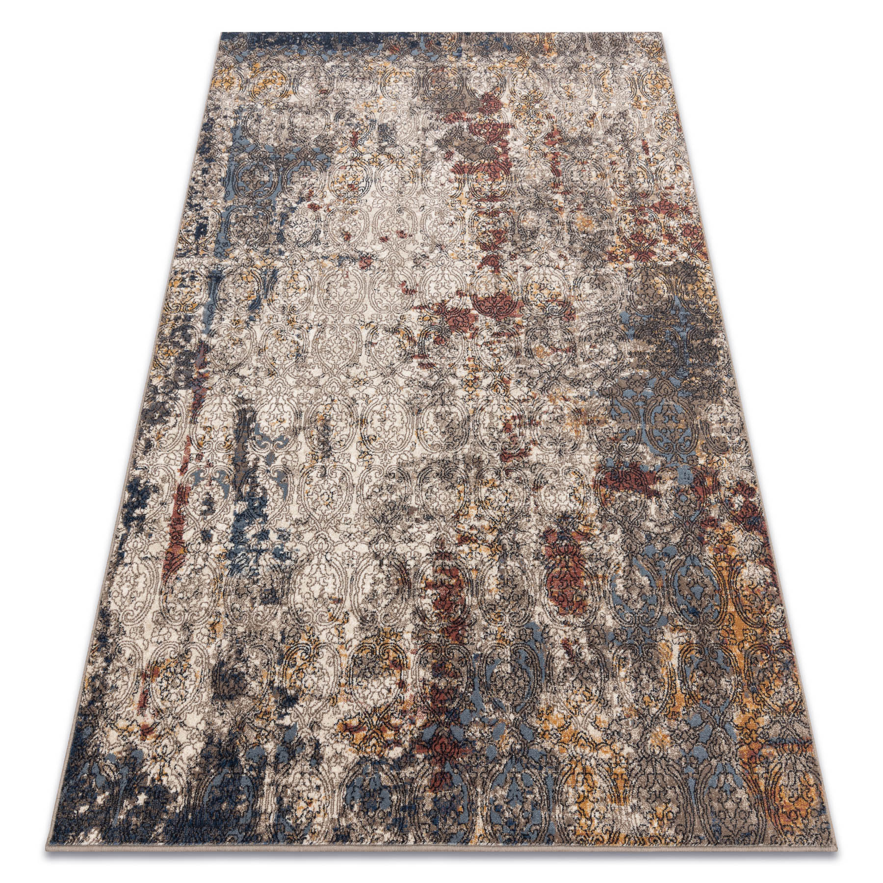 Dywan NAIN Ornament vintage 7700/51922 beż / granat / terakota wielokolorowy 240x340 cm
