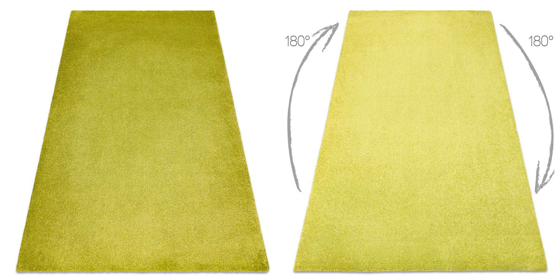 Dywan do prania MOOD 71151040 nowoczesny - limonka zielony 140x200 cm