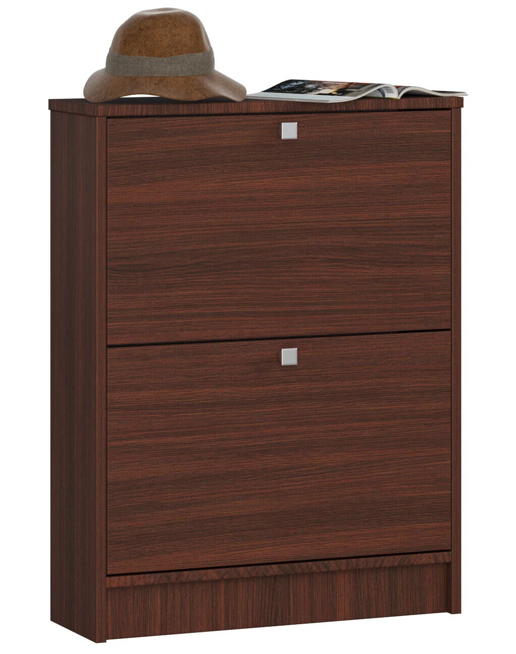 Szafka na buty AKORD Wenge 2 półki 80x60x20 cm