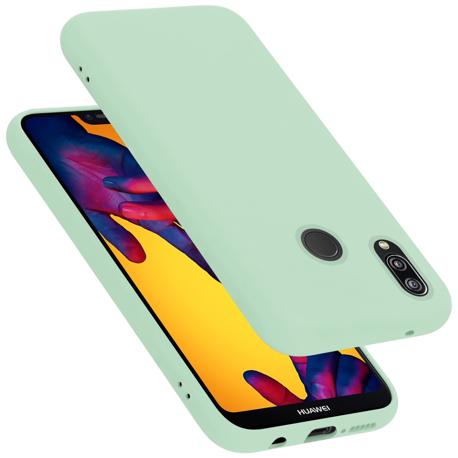 Etui ochronne Cadorabo do Huawei P20 LITE 2018 / NOVA 3E w kolorze zielonym Etui na telefon komórkowy Etui z TPU
