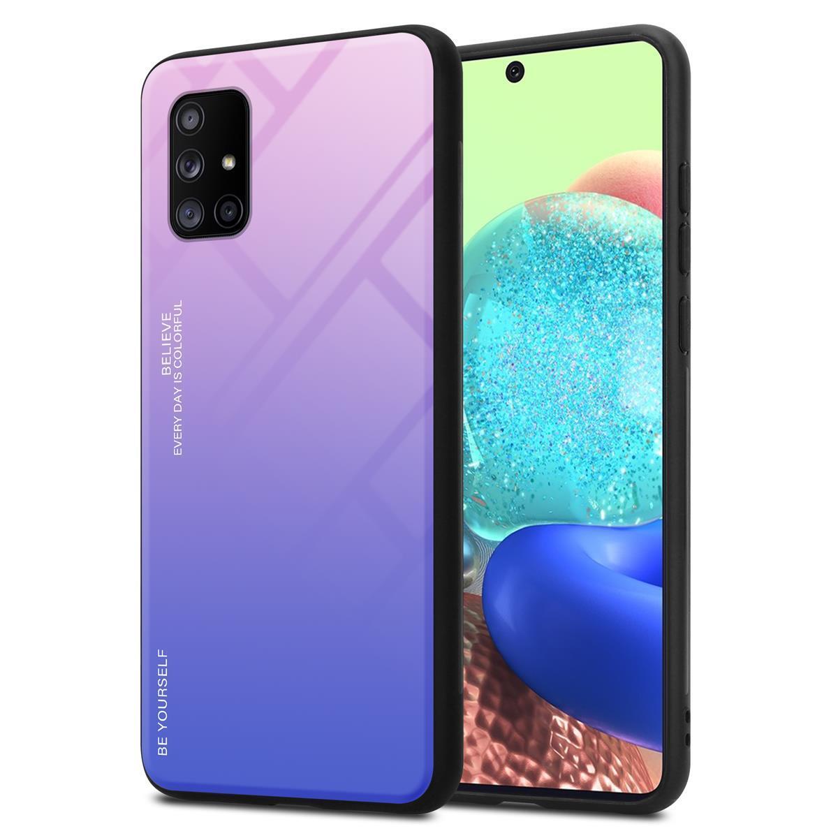 Etui ochronne Cadorabo do Samsung Galaxy A71 5G w kolorze czarnym etui na telefon komórkowy etui z TPU etui ze szkła hartowanego