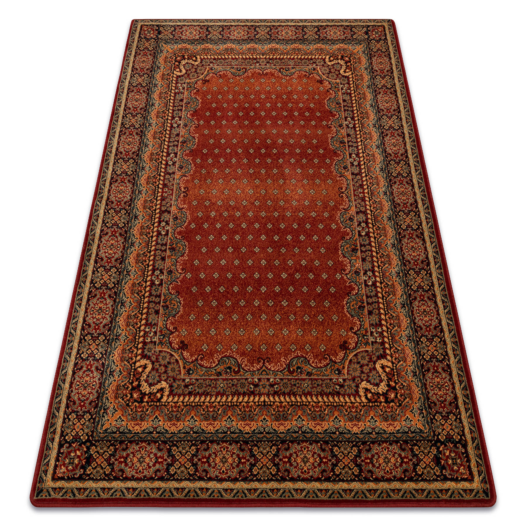 Dywan wełniany POLONIA BARON burgund czerwony 200x300 cm