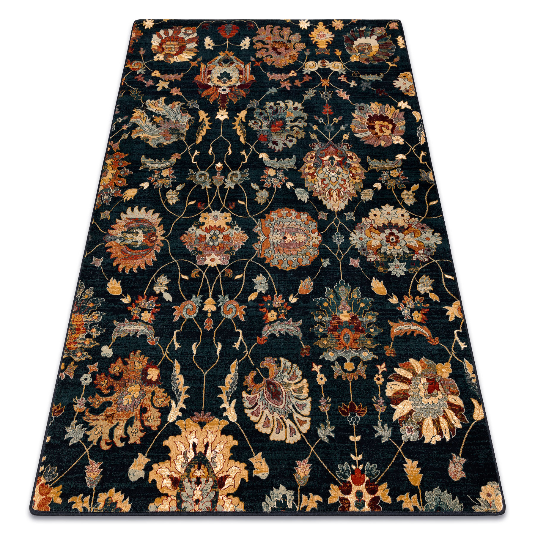 Dywan wełniany SUPERIOR LATICA navy niebieski 300x400 cm