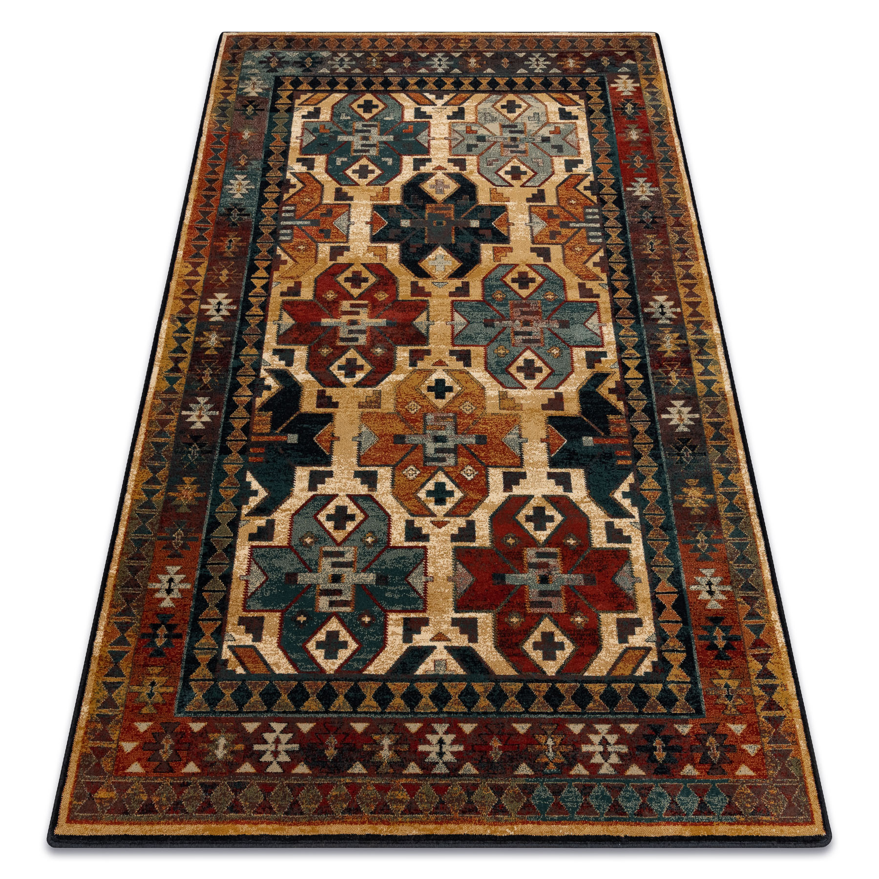 Dywan wełniany OMEGA ROHAN jasny rubin wielokolorowy 235x350 cm