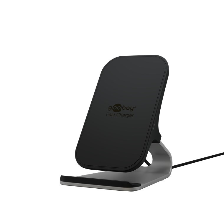 Bezprzewodowa szybka ładowarka biurkowa idealna do smartfonów i urządzeń ze standardem Qi, 10 W, ładowanie indukcyjne, elegancka podstawka biurkowa, idealna do biura, biura domowego, czasu wolnego