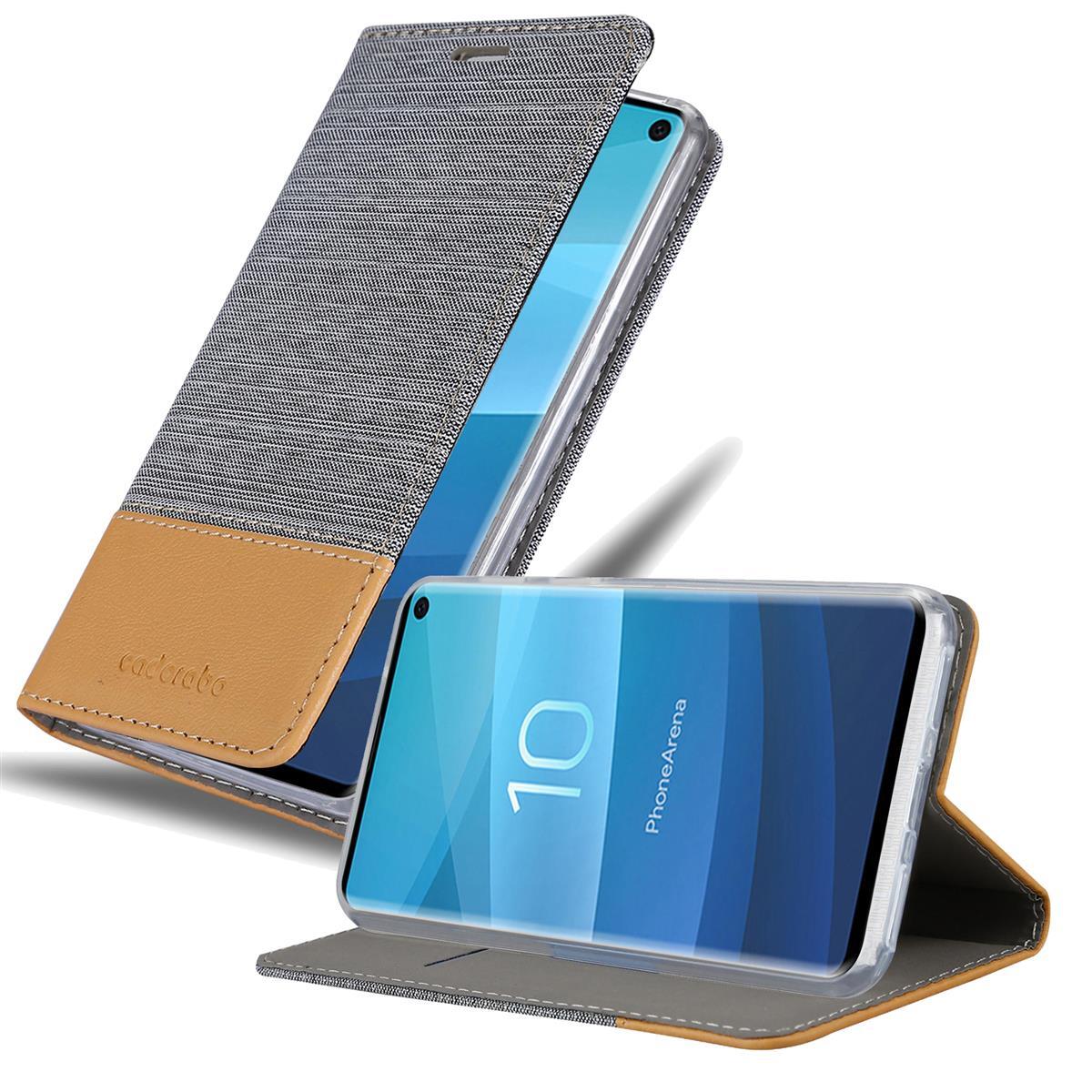 Etui ochronne Cadorabo do Samsung Galaxy S10 5G w kolorze szarym etui na telefon komórkowy pokrowiec na książkę