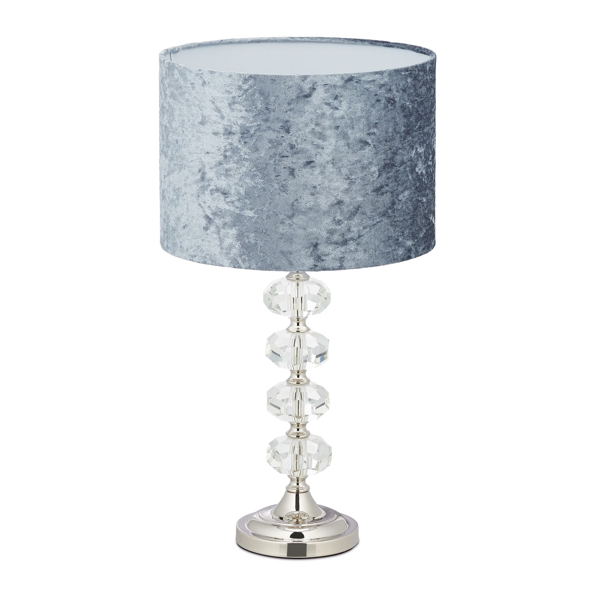 lampa stołowa relaxdays z aksamitnym kloszem