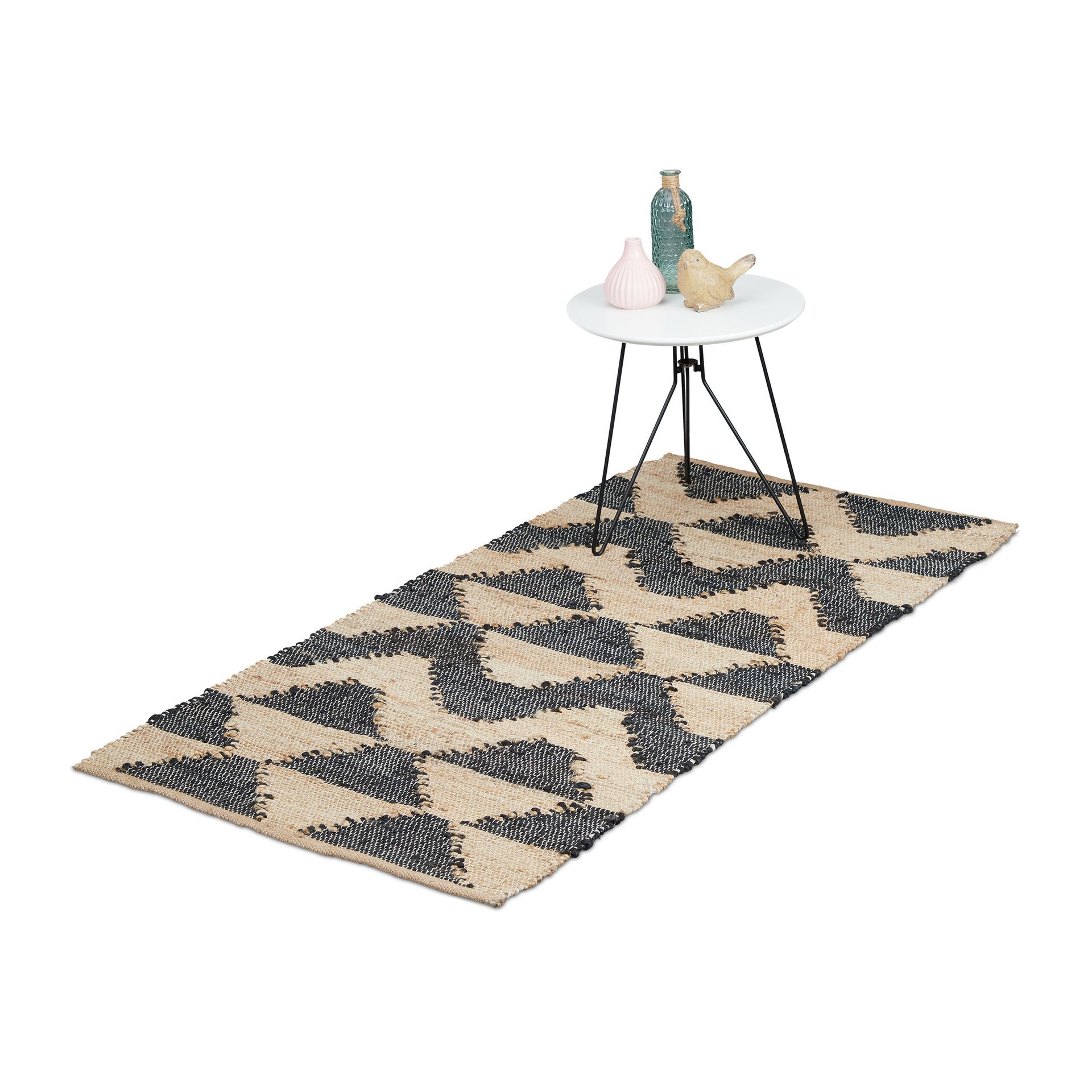 bieżnik relaksacyjny z zygzakowatym wzorem 70 x 140 cm