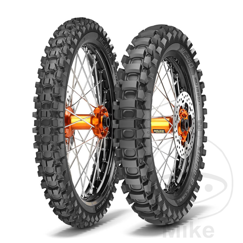 Metzeler MC360 100/90R19 57M tylne koło Mieszanki gumowej medium HARD NHS VarianteR