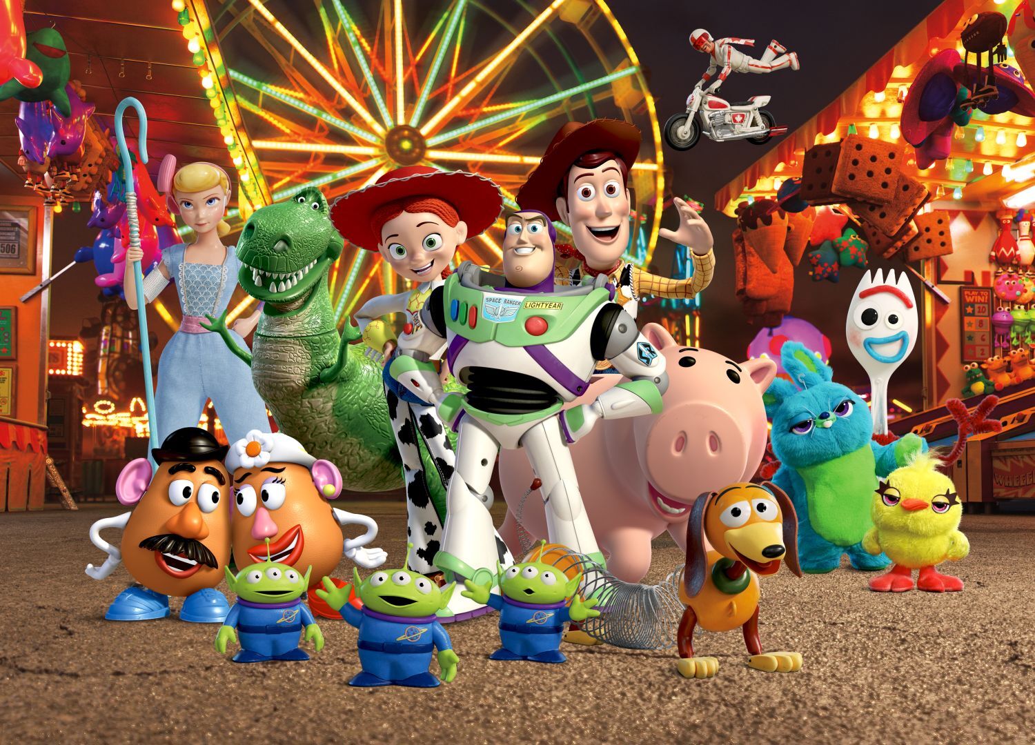 Disney plakat Toy Story zielonym,niebieskimIpomarańczowym - 600677 - 160 x 110 cm