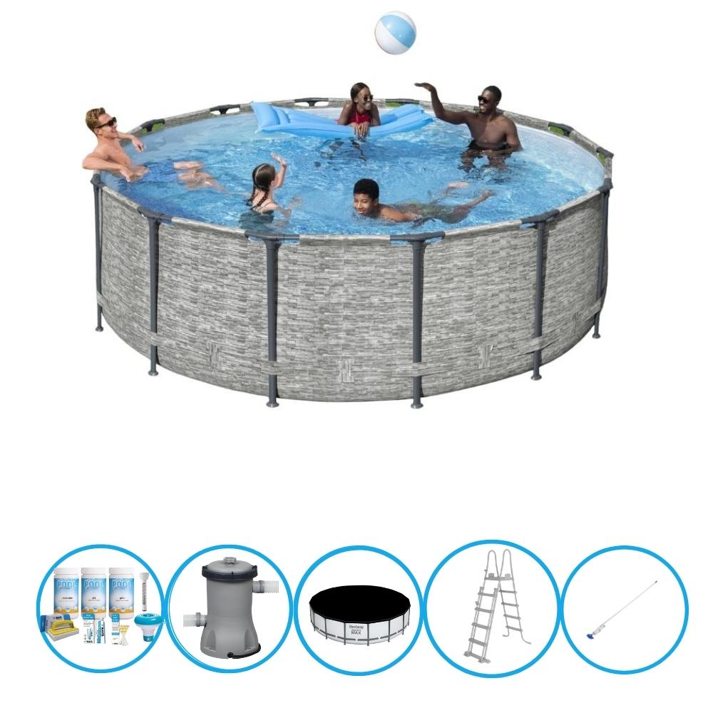 Bestway - Pool Steel Pro MAX - Zestaw basenowy - 427x122 cm
