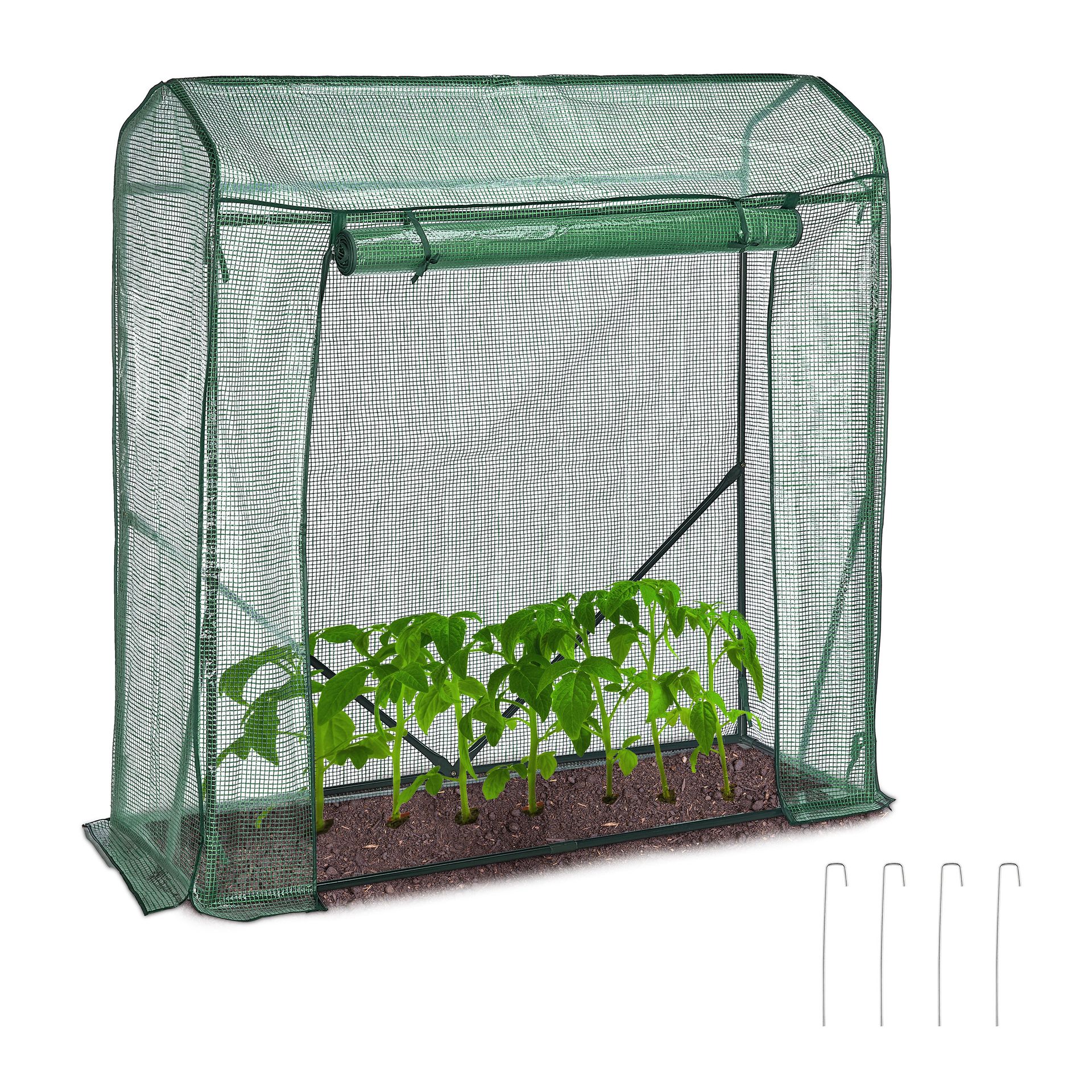 relaxdays Szklarnia pomidorów z folią PE