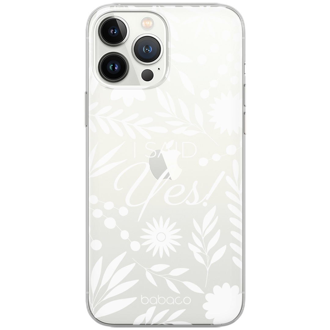 Etui do Apple IPHONE 11 PRO I said Yes! 002 Babaco Nadruk częściowy Przeźroczysty