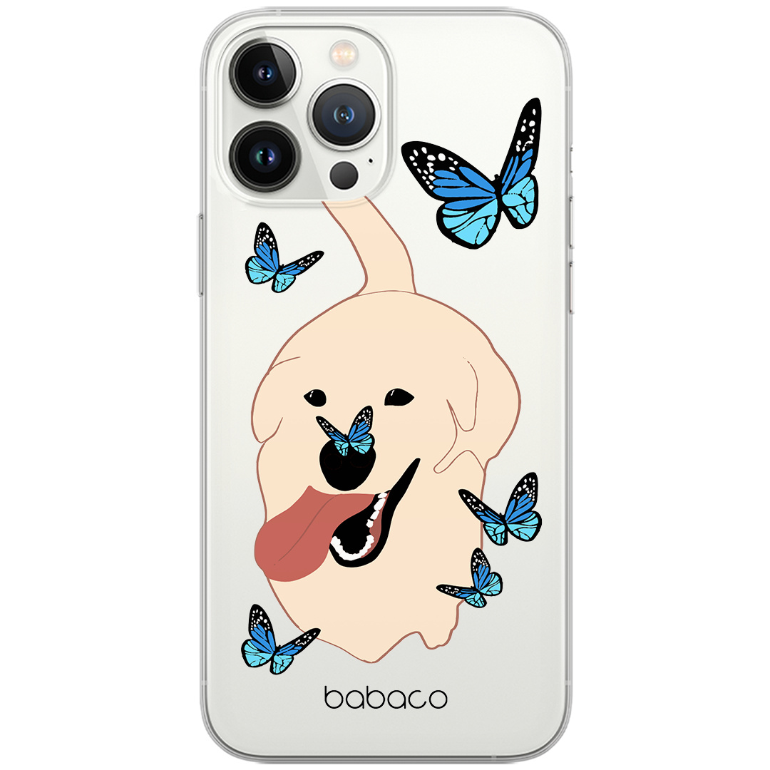 Etui do Samsung M51 Psy 011 Babaco Nadruk częściowy Przeźroczysty