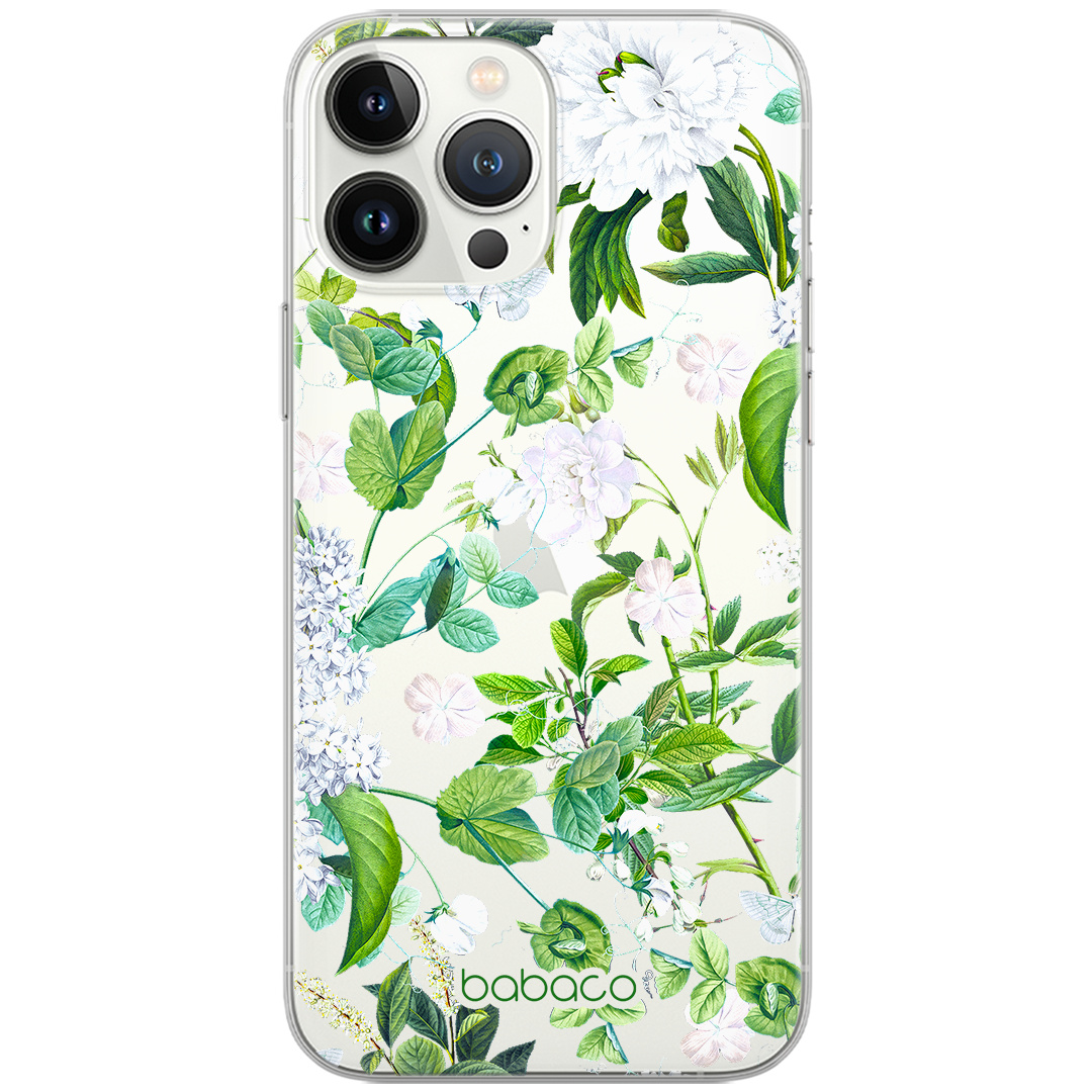Etui do Samsung M10 Kwiaty 034 Babaco Nadruk częściowy Przeźroczysty