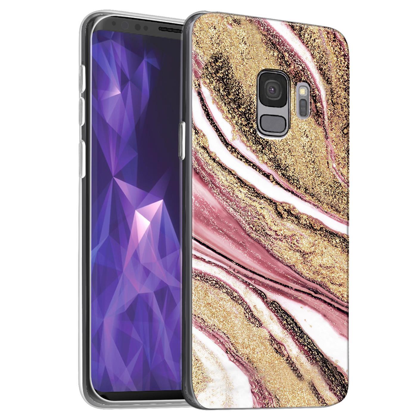Etui ochronne na telefon Samsung Galaxy S9 z motywem marmuru silikonowe wąskie etui na telefon komórkowy