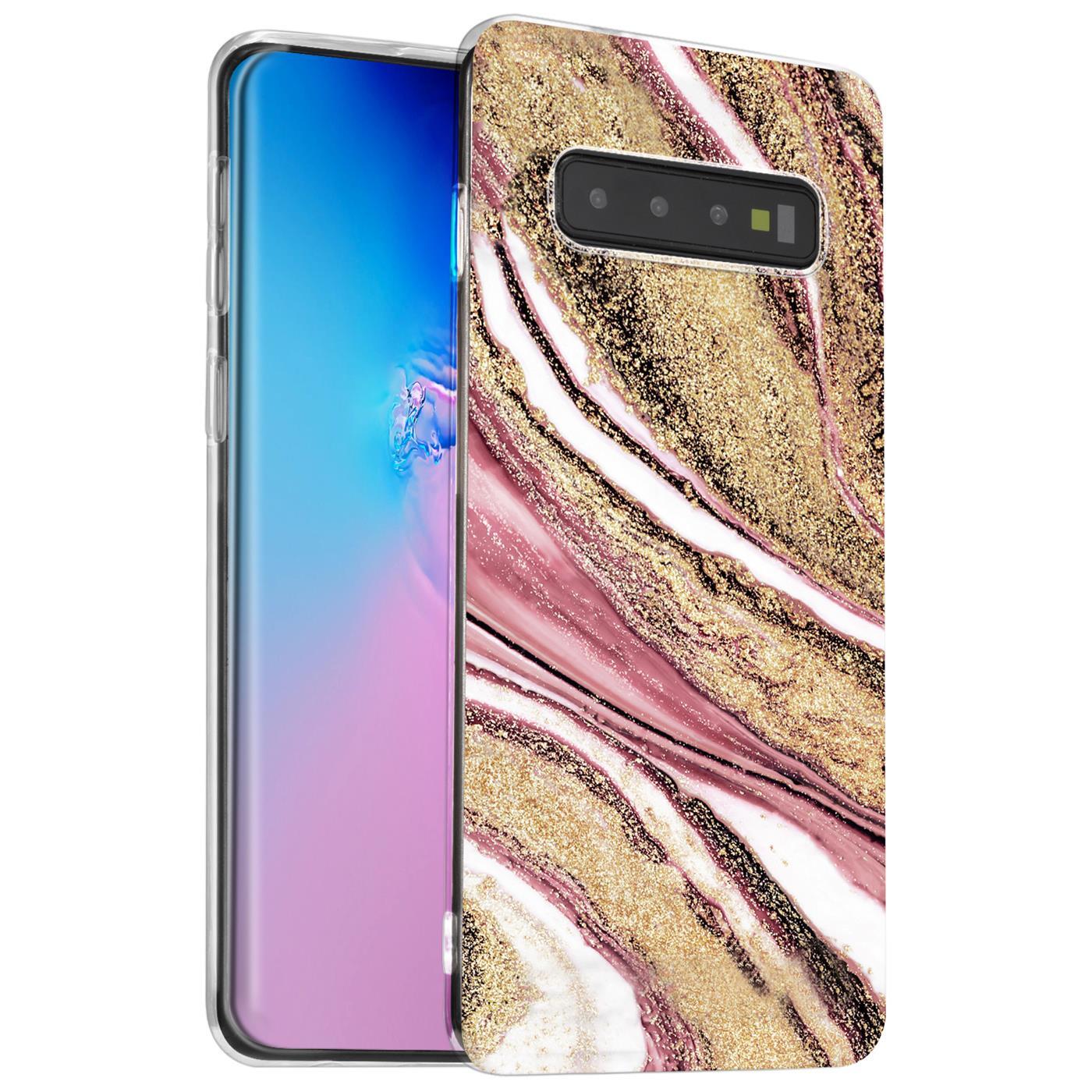 Etui ochronne na telefon Samsung Galaxy S10 z motywem marmuru Silikonowe etui Slim Cover