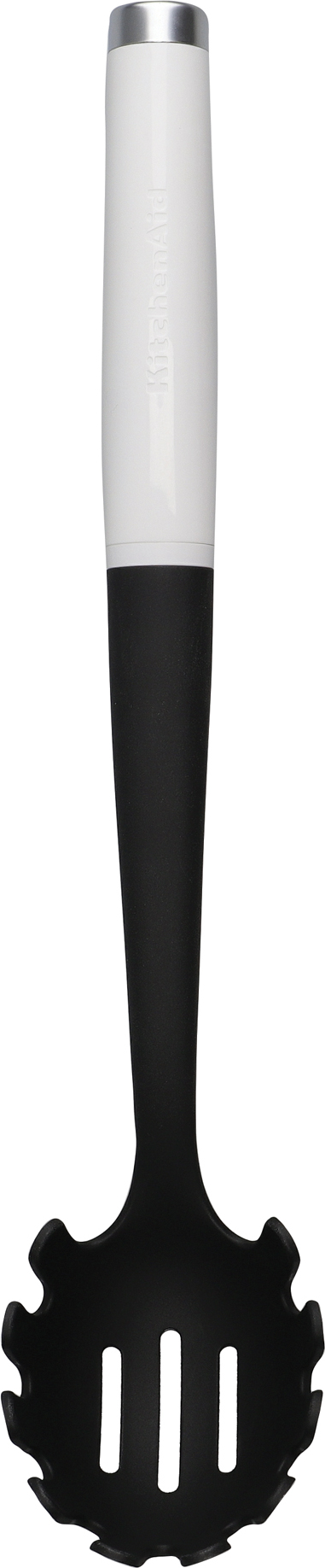 Nylonowy widelec do makaronu Kitchenaid - biały