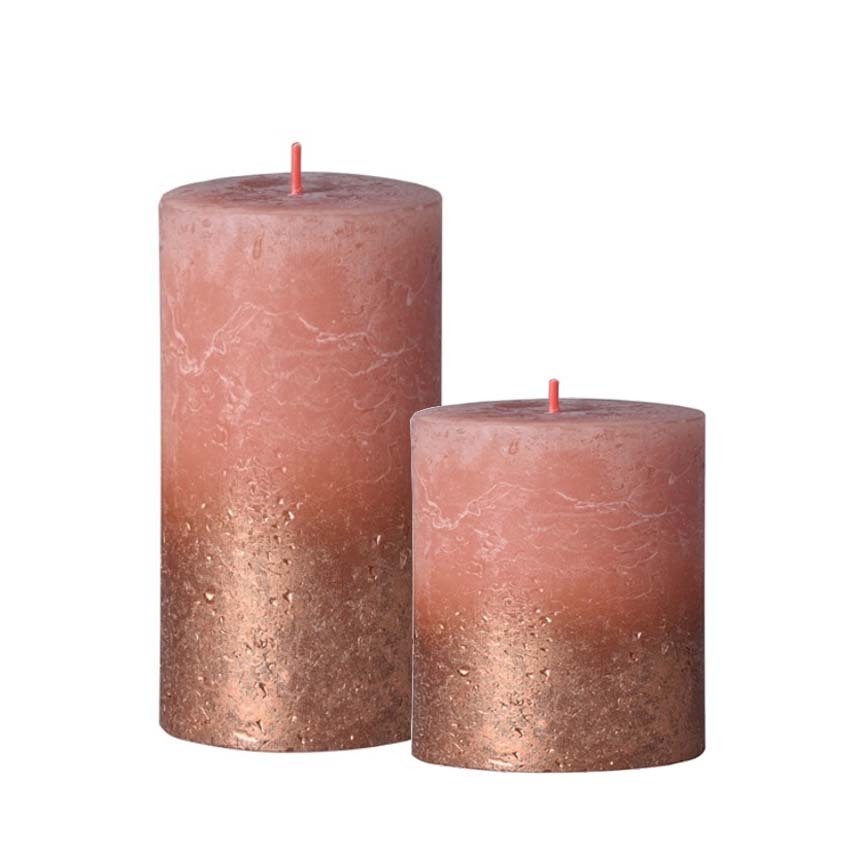 Świeca cylindryczna Bolsius ECO Sunset karmel + brąz Rozmiar: duża