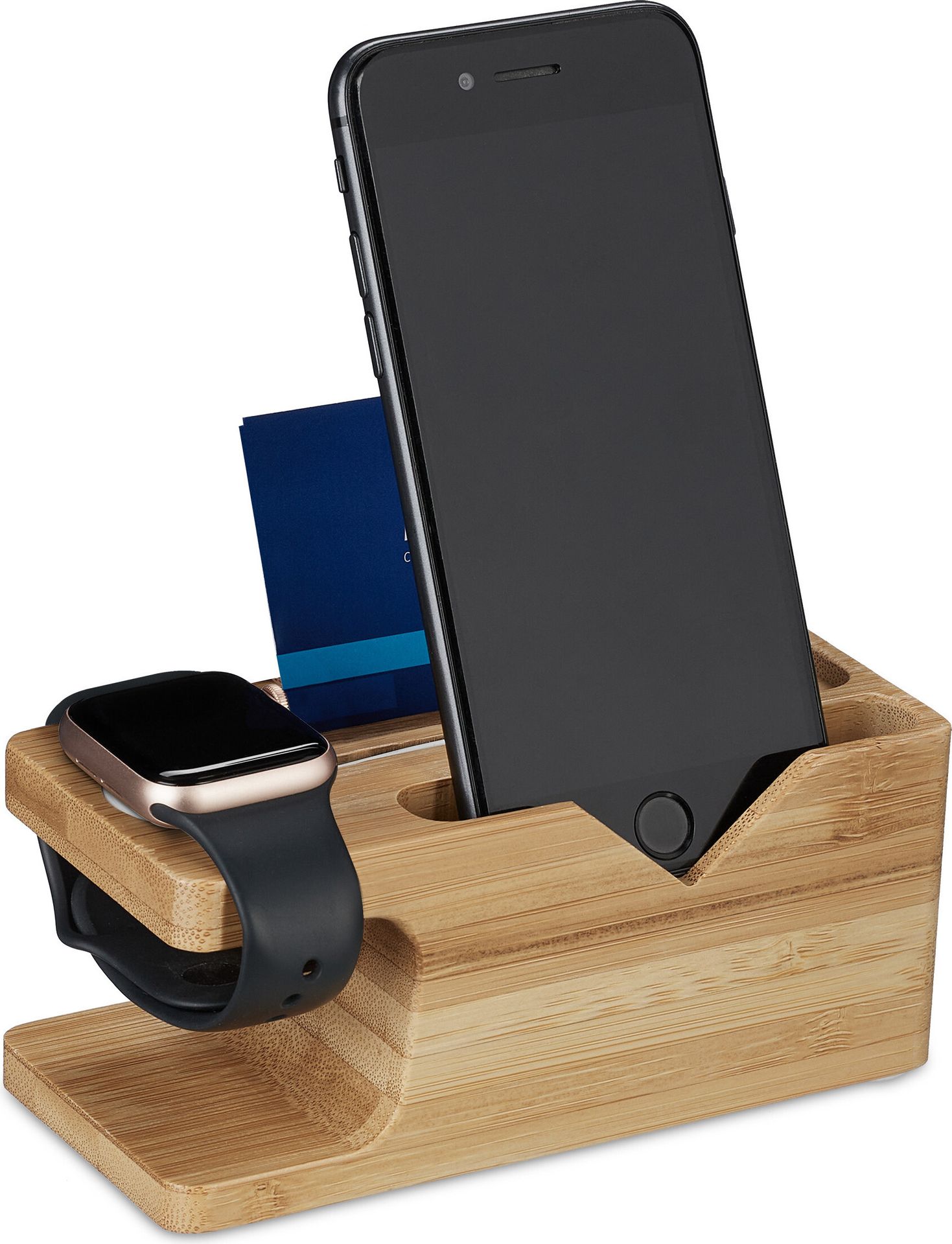 relaxdays Ladestation Smartphone und Smartwatch