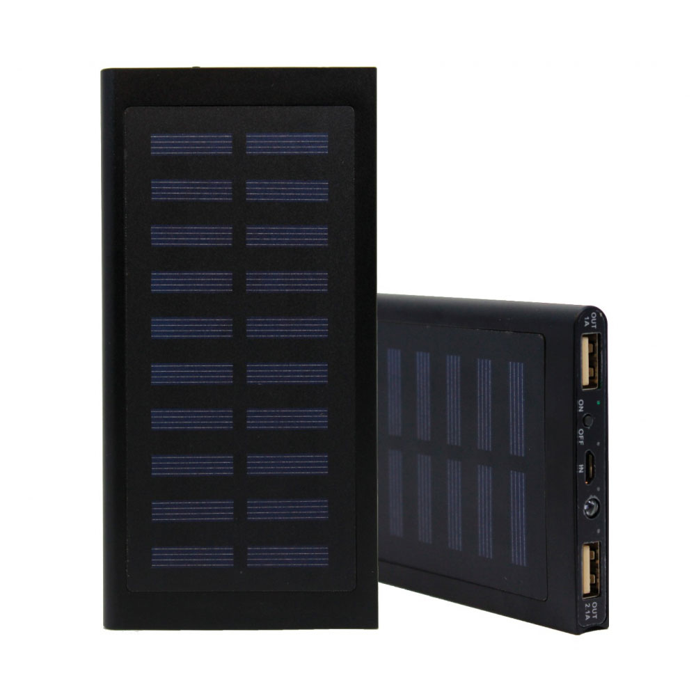 SOONTEC Super Solar Powerbank 5000mAh ładowarka solarna zewnętrzna bateria USB z 2 wyjściami, power bank do smartfonów, tabletów i nie tylko