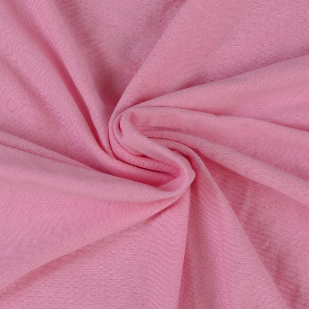 Kvalitex Jersey prześcieradło dla niemowląt jasnoróżowe 70x140cm