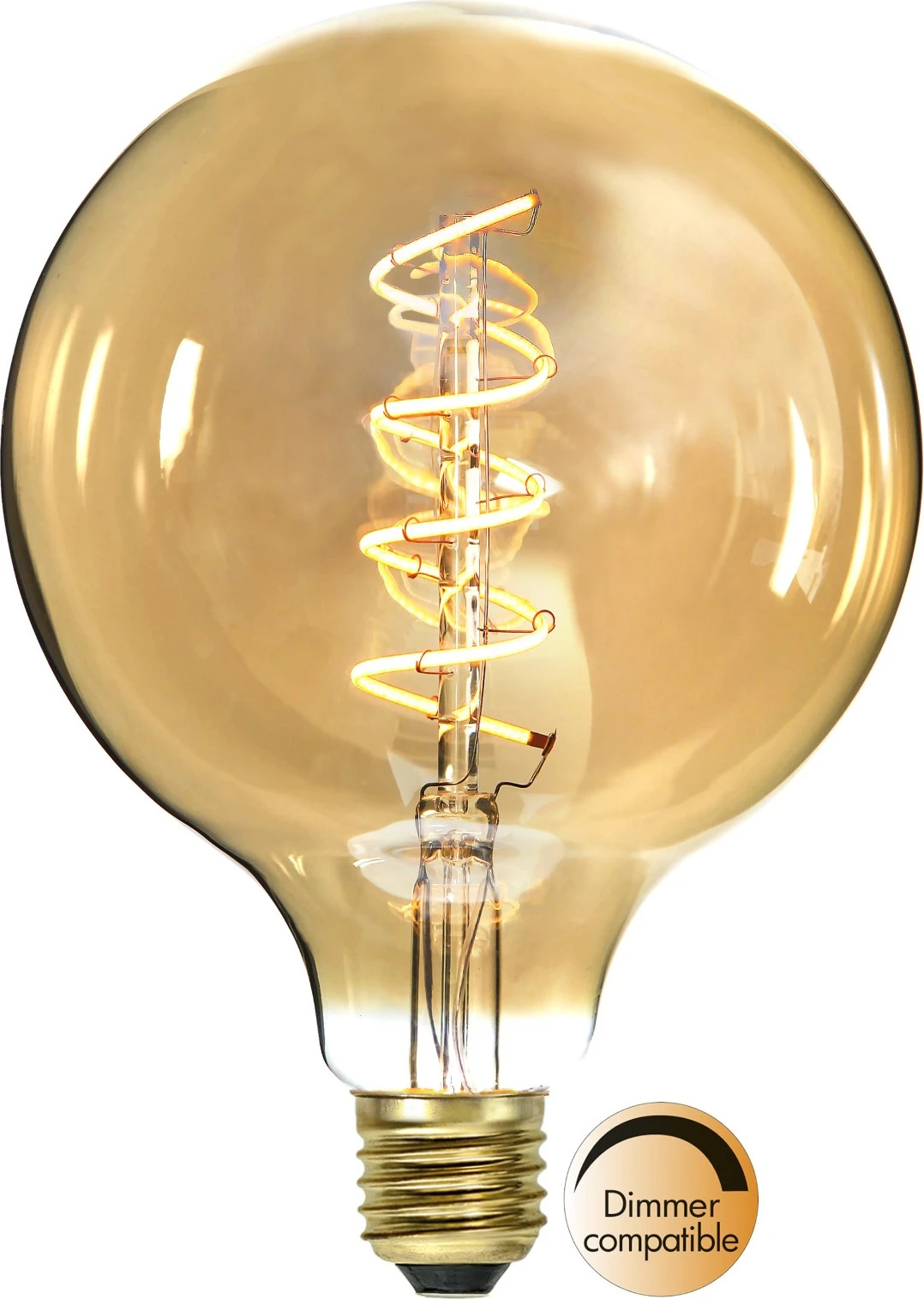 Żarówka LED AMBER SPIRAL G125 E27 3,2W 2100K ściemnialna Ra90