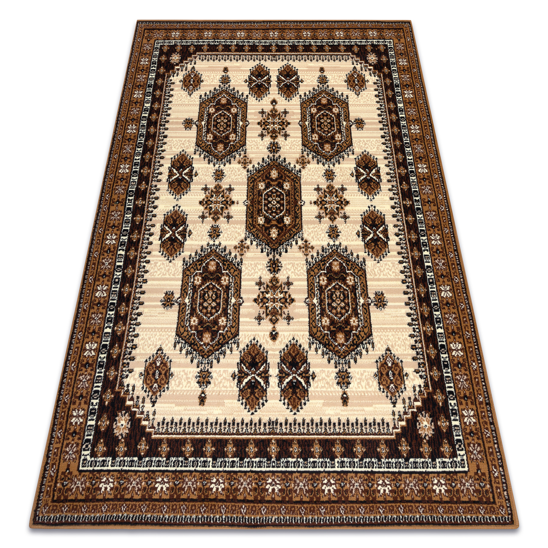 Dywan BCF Morad ZEGARY klasyczny - beż beżowy 200x300 cm