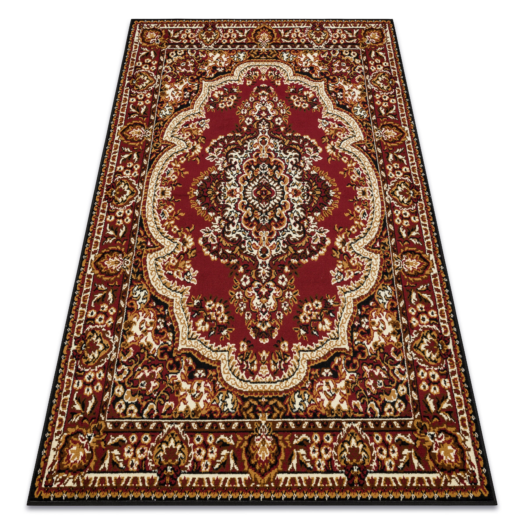 Dywan BCF Morad WIOSNA Ornament, klasyczny - bordo czerwony 80x150 cm