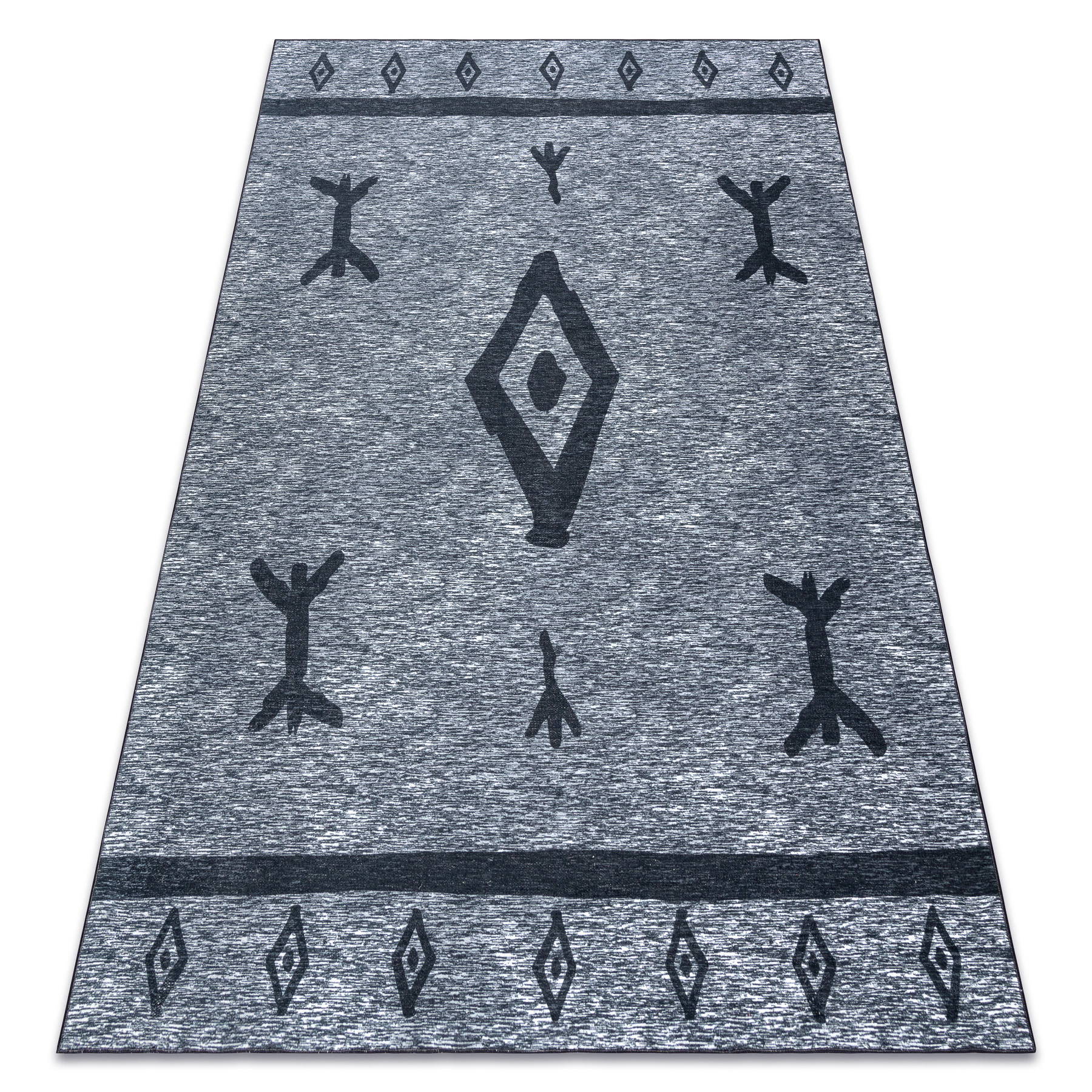 Dywan ANTIKA 119 tek, nowoczesny aztecki, do prania - szary 160x220 cm