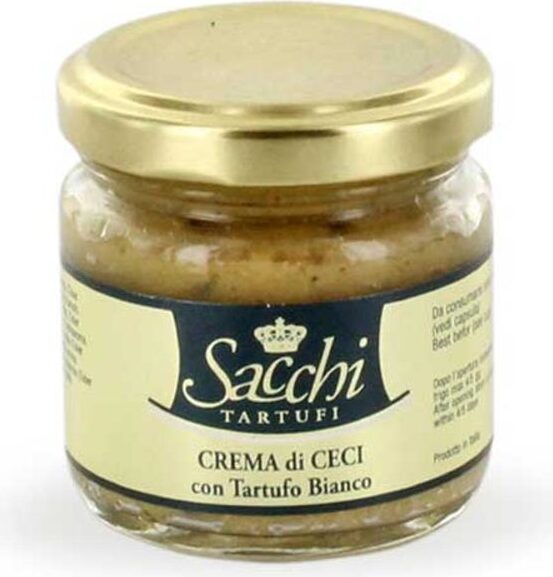 Włoski Krem z ciecierzycy z drogocenną białą truflą, 80 g / Sacchi Tartufi