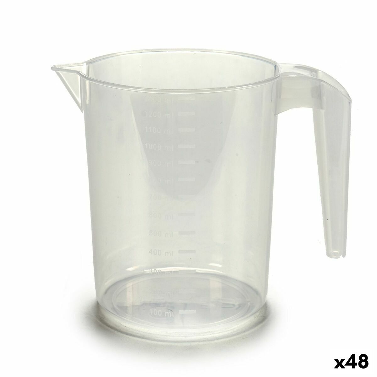 Plastikowy dzbanek z miarką 1,3 l (48 sztuk)