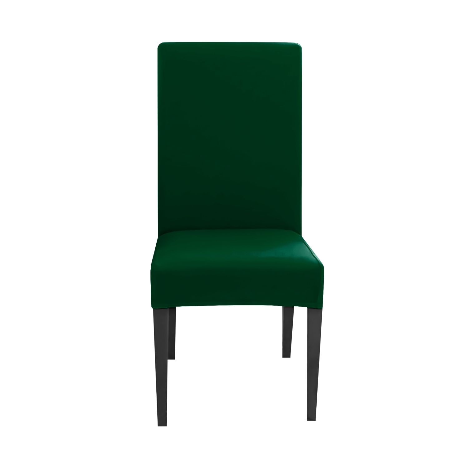 Intirilife 6x elastyczne pokrowce na krzesła w kolorze ZIELONYM z siedziskiem 38 - 45 cm i oparciem 45 - 65 cm - Na przyjęcia, wesela, hotele lub do domu w jadalni